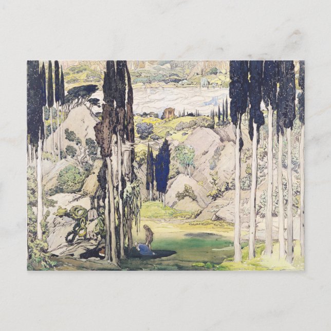 Carte Postale Conception de la scène pour l'Acte I de 'Daphnis e (Devant)