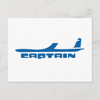 Carte Postale conception de l'avion du capitaine