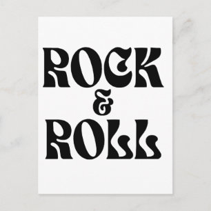Carte Postale conception de logo de musique Rock and Roll