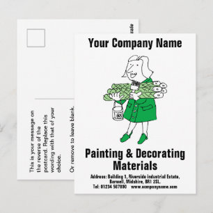 Carte Postale Conception de matériaux de décoration ou de fourni