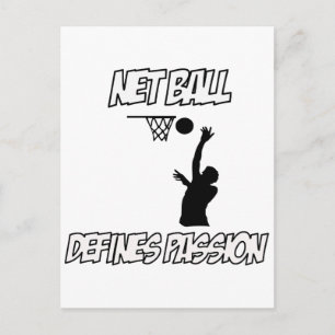 Carte Postale conception de netball