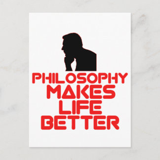 Carte Postale conception de philosophie géniale