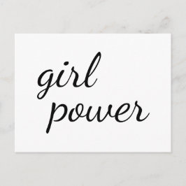 Carte Postale Conception de pouvoir de fille de gang de filles m