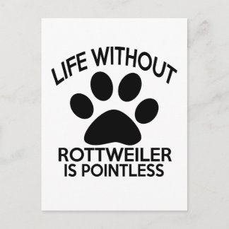 CARTE POSTALE CONCEPTION DE ROTTWEILER