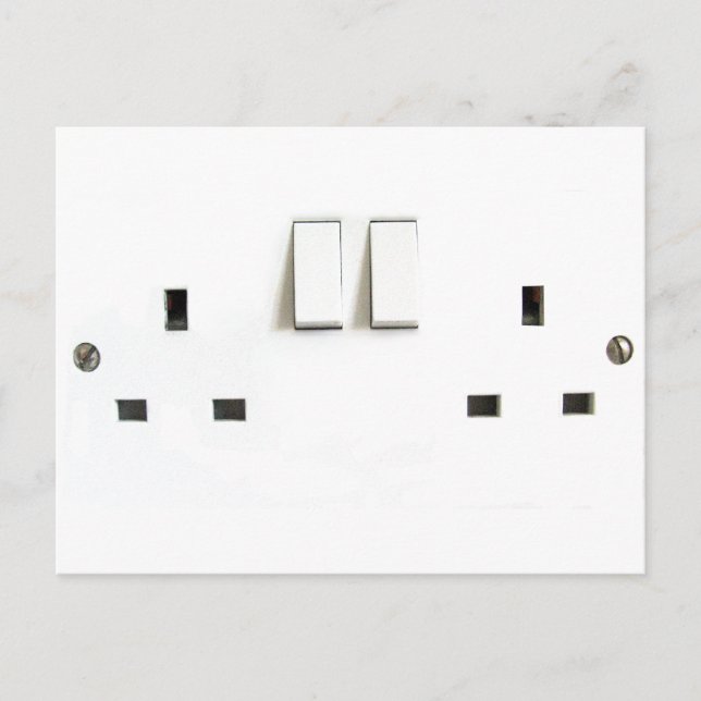 Carte Postale Conception de socket britannique (Devant)