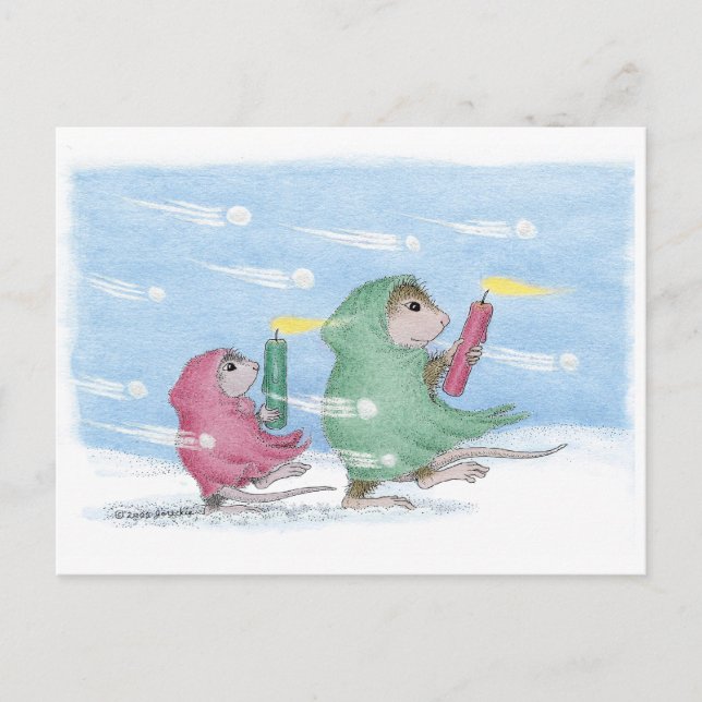 Carte Postale Conception de souris maison® (Devant)