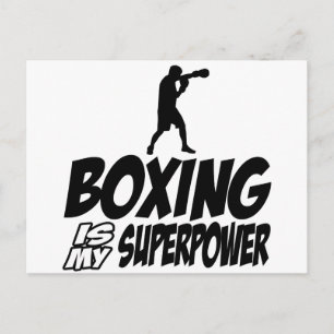 Carte Postale Conception de sports de boxe