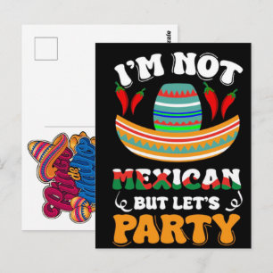 Carte Postale conception-de-t-shirt-cinco-de-mayo-je-suis-mexica