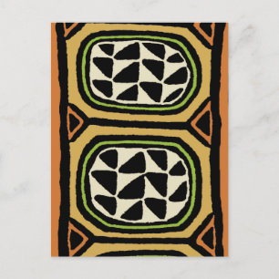 Carte Postale Conception de textile Kuba africain