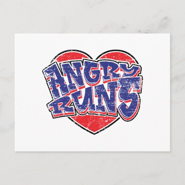 Carte Postale Conception des ventilateurs Angry Runs v2 (Devant)