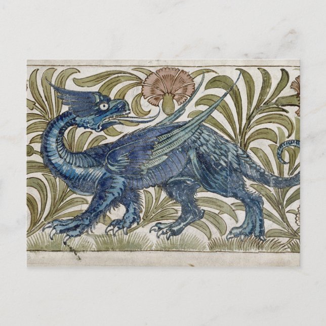 Carte Postale Conception "Dragon" pour une dalle (avec papier) (Devant)