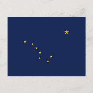 Carte Postale Conception du drapeau de l'État de l'Alaska