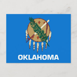 Carte Postale Conception du drapeau de l'État de l'Oklahoma