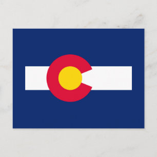Carte Postale Conception du drapeau de l'État du Colorado