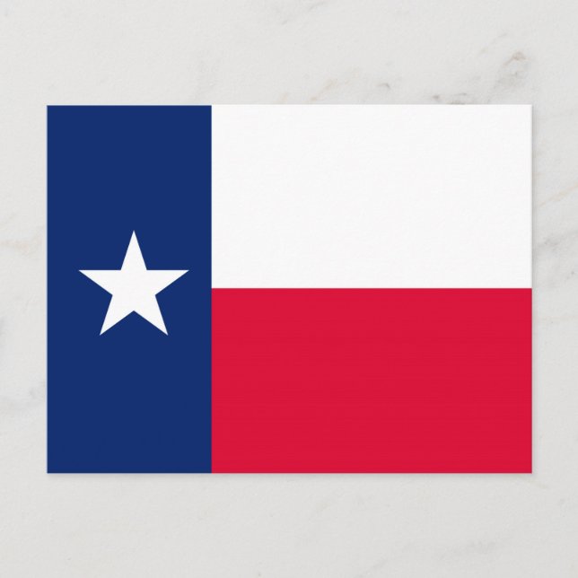 Carte Postale Conception du drapeau de l'État du Texas (Devant)