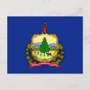 Carte Postale Conception du drapeau d'état du Vermont