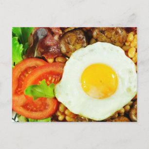 Carte Postale Conception du petit-déjeuner anglais