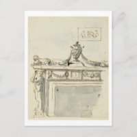 Conception esquissée pour une cheminée (stylo et e