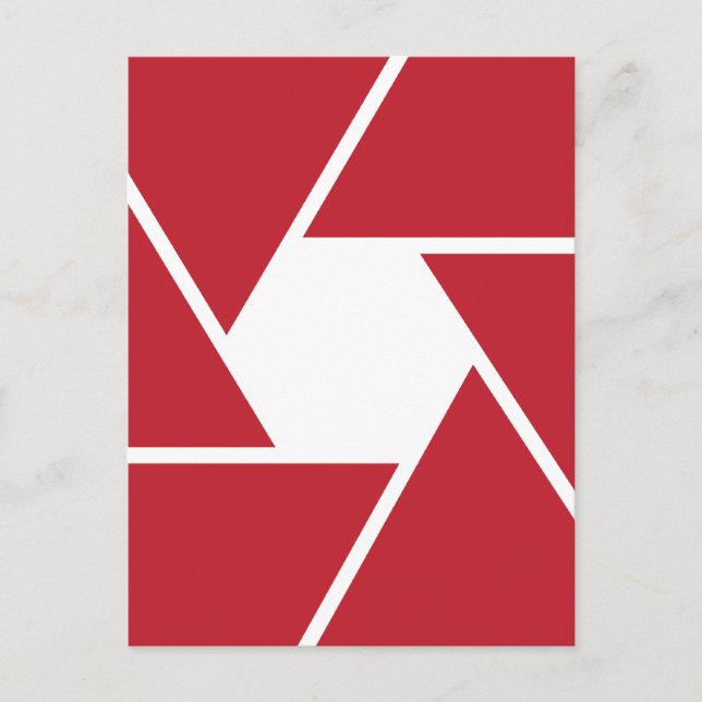 Carte Postale Conception graphique d'ouverture de lentilles (Devant)