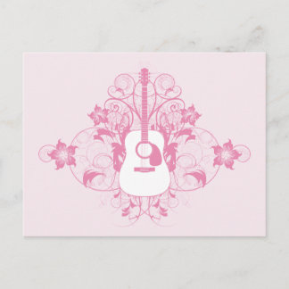 Carte Postale Conception guitare