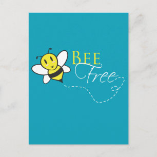 Carte Postale Conception Inspirationnelle sans abeille