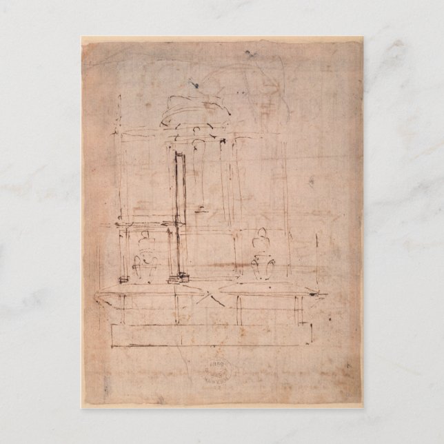 Carte Postale Conception pour le tombeau du Pape Jules II (Devant)