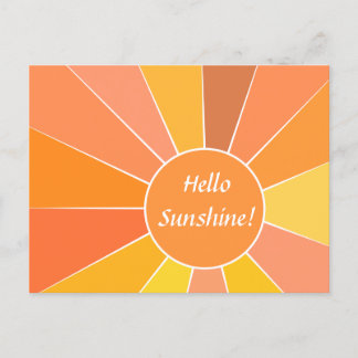 Carte Postale Conception Sun Abstraite moderne et personnalisabl