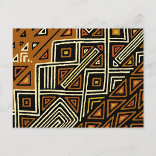 Carte Postale Conception Tribale Africaine Kuba