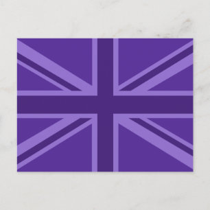 Carte Postale Conception Union Jack violette