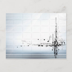 Carte Postale Conceptions de résumé sur la grille