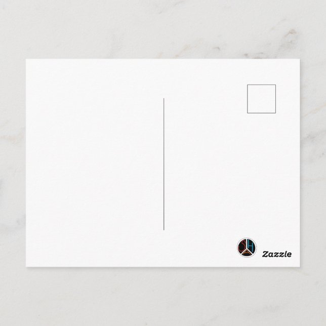 Carte Postale Conceptions de ski & hiver noires  (Dos)