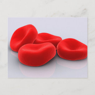 Carte Postale Conceptual Image Of Red Blood Cells