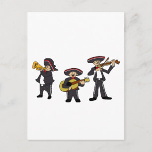 Carte Postale Concert mexicain Mariachi Band Fiesta Music