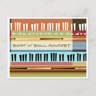 Carte Postale Concert Rock' N'Roll