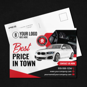 Carte Postale Concessionnaire automobile accrocheur Location de 