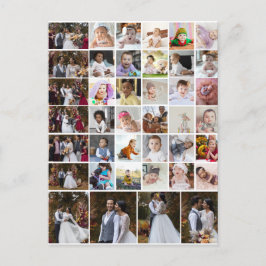 Carte Postale Concevez Votre Propre Collage de 40 Photos