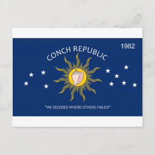Carte Postale Conch Republic Flag