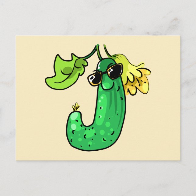 Carte Postale Concombre cucumber (Devant)