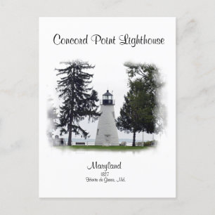 Carte Postale Concord Point Light- Havre de Grace, Maryland