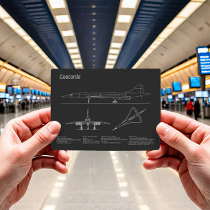 Carte Postale Concorde - Plan directeur de l'avion