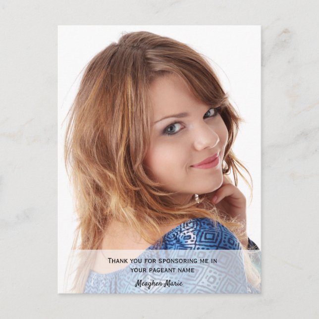 Carte Postale Concours Sponsor Merci photo (Devant)