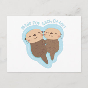 Carte Postale Conçu pour chaque loutre, joli jeu de mots pour la