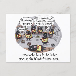 Carte Postale Concussion Whack-a-Mole