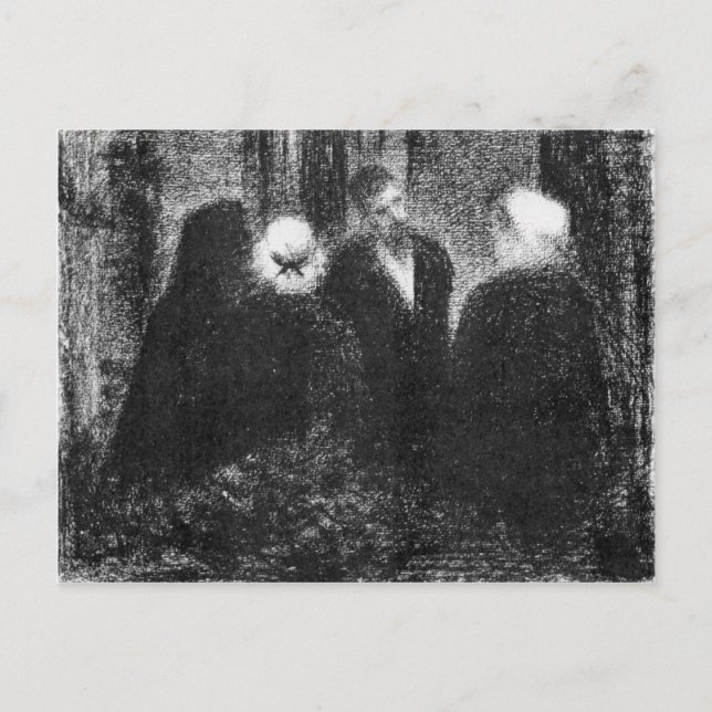 Carte Postale Condoléances de Georges Seurat (Devant)