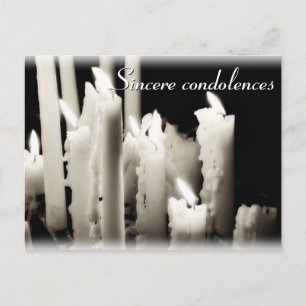 Carte Postale Condoléances sincères