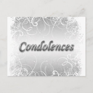 Carte Postale Condolence funéraire deuil