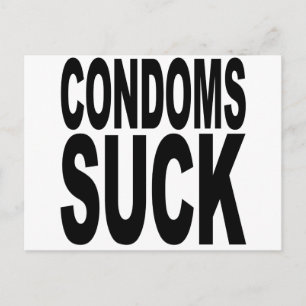 Carte Postale Condoms Suck
