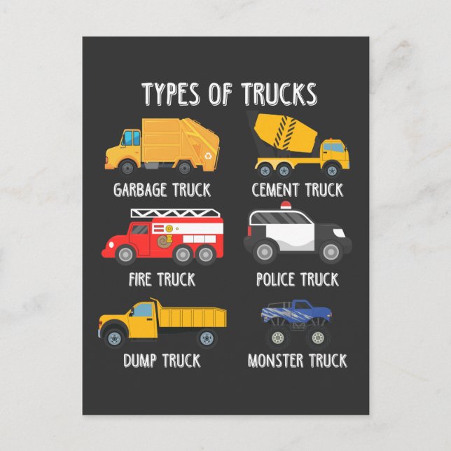 Carte Postale Conducteur de recyclage des ordures cool (Devant)