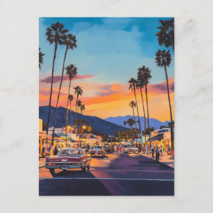 CARTE POSTALE CONDUITE PALM CANYON -PALM SPRINGS#2