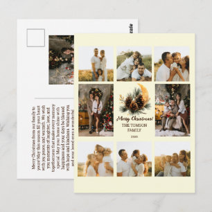 Carte Postale Cônes de pin personnalisés et décoration de Noël e